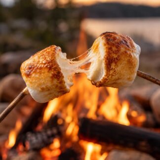 Toasted Marshmallow wax melts – toasted marshmallows over campfire