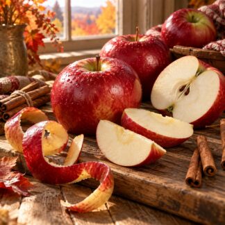 Apple Cinnamon wax melts – red apples, cinnamon sticks