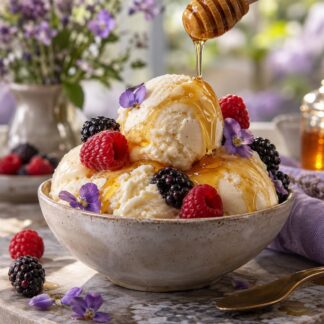 Honey Lavender Gelato wax melts – honey lavender gelato bowl