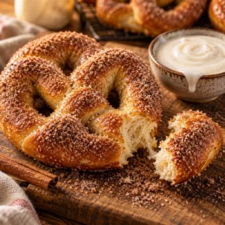 Warm Cinnamon Pretzel