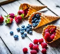 Berry Waffle Cone