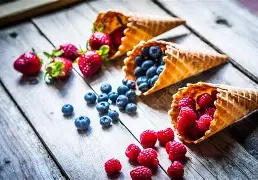 Berry Waffle Cone