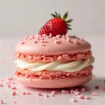 Strawberry Macaron & Vanilla Whip